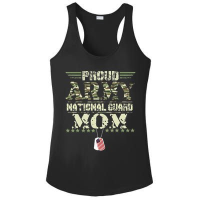 Proud Army National Guard Mom USA Military Veteran Mothers Ladies PosiCharge Competitor Racerback Tank