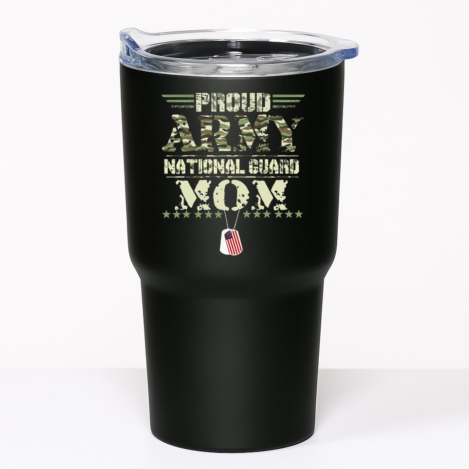 Proud Army National Guard Mom USA Military Veteran Mothers Tumbler