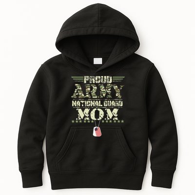 Proud Army National Guard Mom USA Military Veteran Mothers Kids Hoodie