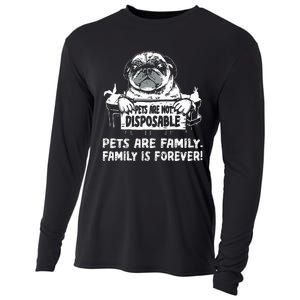 Pets Are Not Disposable Pets Are Family Rescue Cooling Performance Long Sleeve Crew