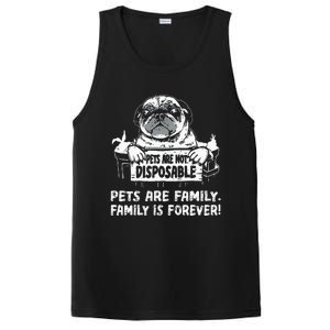 Pets Are Not Disposable Pets Are Family Rescue PosiCharge Competitor Tank