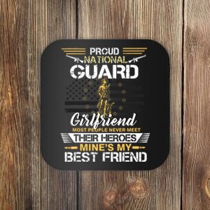 Proud Army National Guard Girlfriend Flag Shirts Us Military Coaster