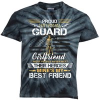 Proud Army National Guard Girlfriend Flag Shirts Us Military Kids Tie-Dye T-Shirt