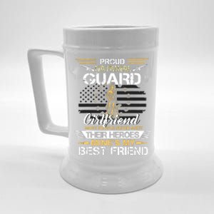 Proud Army National Guard Girlfriend Flag Shirts Us Military Beer Stein