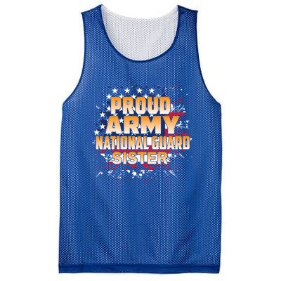 Proud Army National Guard Sister Gift U S Military Gift Mesh Reversible Basketball Jersey Tank