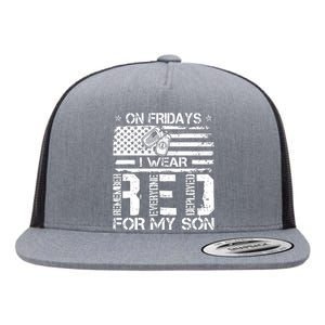 Proud Army National Guard Mom On Fridays I We Wear Red Flat Bill Trucker Hat