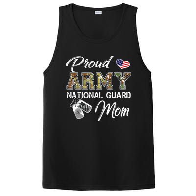 Proud Army National Guard Mom Us Flag Dog Tag PosiCharge Competitor Tank