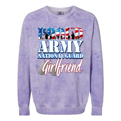 Proud Army National Guard Friend Usa Military Great Gift Colorblast Crewneck Sweatshirt