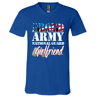 Proud Army National Guard Friend Usa Military Great Gift V-Neck T-Shirt