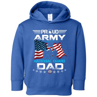 Proud Army National Guard Dad Veterans Day Gift Fathers Cool Gift Toddler Hoodie