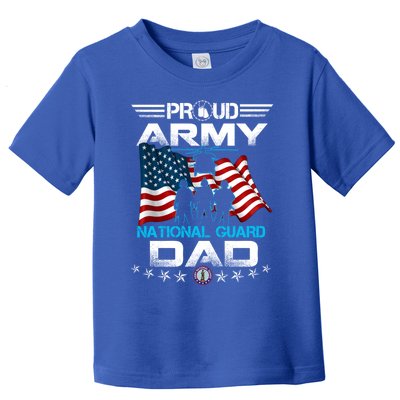 Proud Army National Guard Dad Veterans Day Gift Fathers Cool Gift Toddler T-Shirt