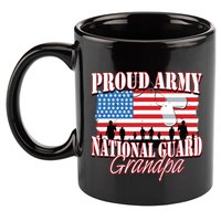 Proud Army National Guard Grandpa Grandparents Day 11oz C Handle Ceramic Mug
