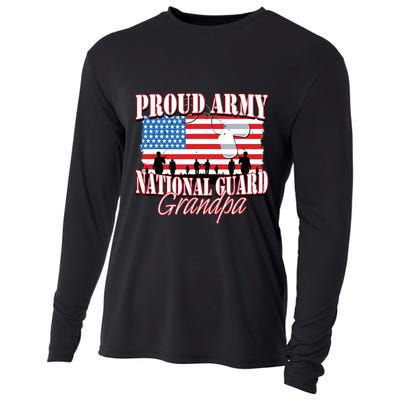 Proud Army National Guard Grandpa Grandparents Day Cooling Performance Long Sleeve Crew