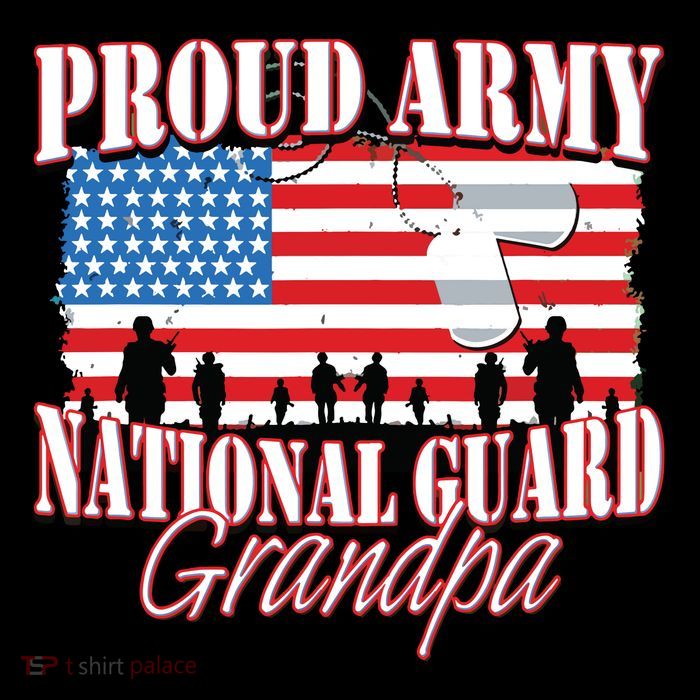 Proud Army National Guard Grandpa Grandparents Day Youth Performance Sprint T-Shirt