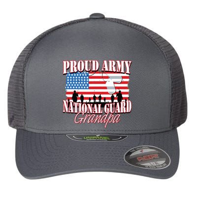 Proud Army National Guard Grandpa Grandparents Day Flexfit Unipanel Trucker Cap
