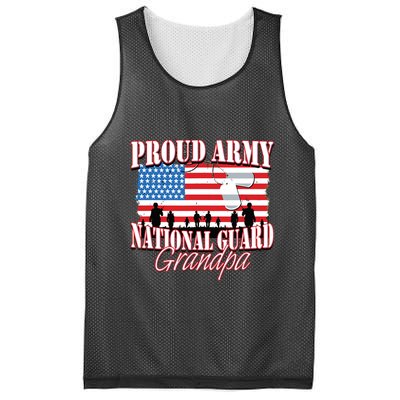 Proud Army National Guard Grandpa Grandparents Day Mesh Reversible Basketball Jersey Tank