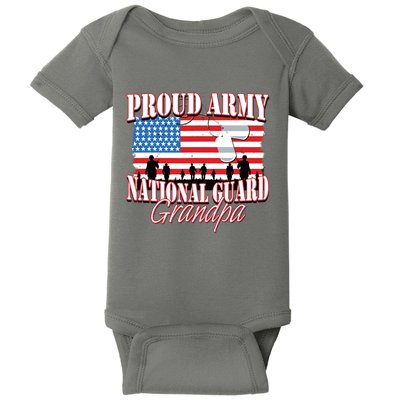 Proud Army National Guard Grandpa Grandparents Day Baby Bodysuit