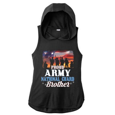 Proud Army National Guard Brother Us Flag Shirts Patriotic Ladies PosiCharge Tri-Blend Wicking Draft Hoodie Tank