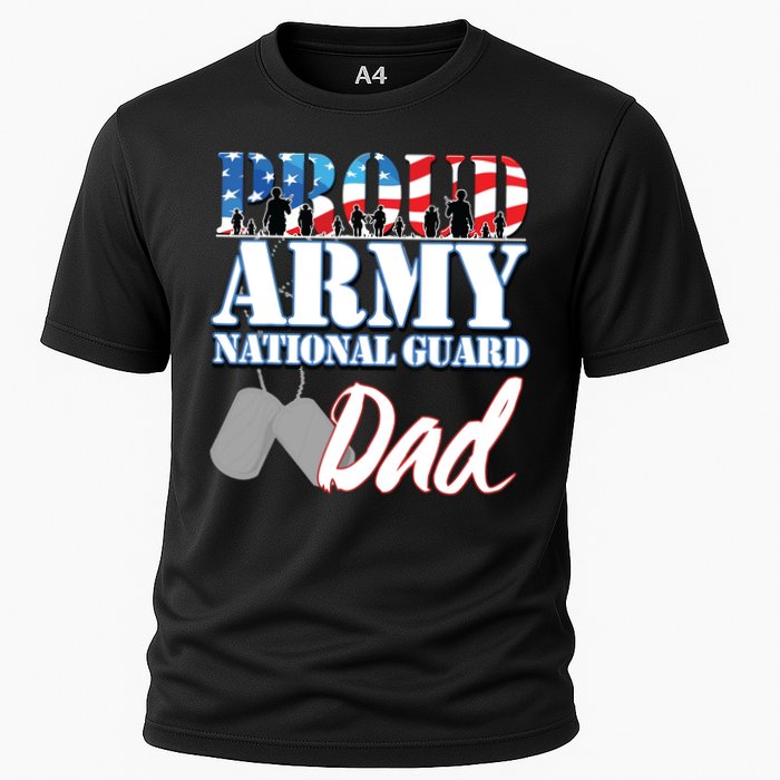 Proud Army National Guard Dad Fathers Day Cooling Performance Crew T-Shirt