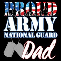 Proud Army National Guard Dad Fathers Day Cooling Performance Crew T-Shirt