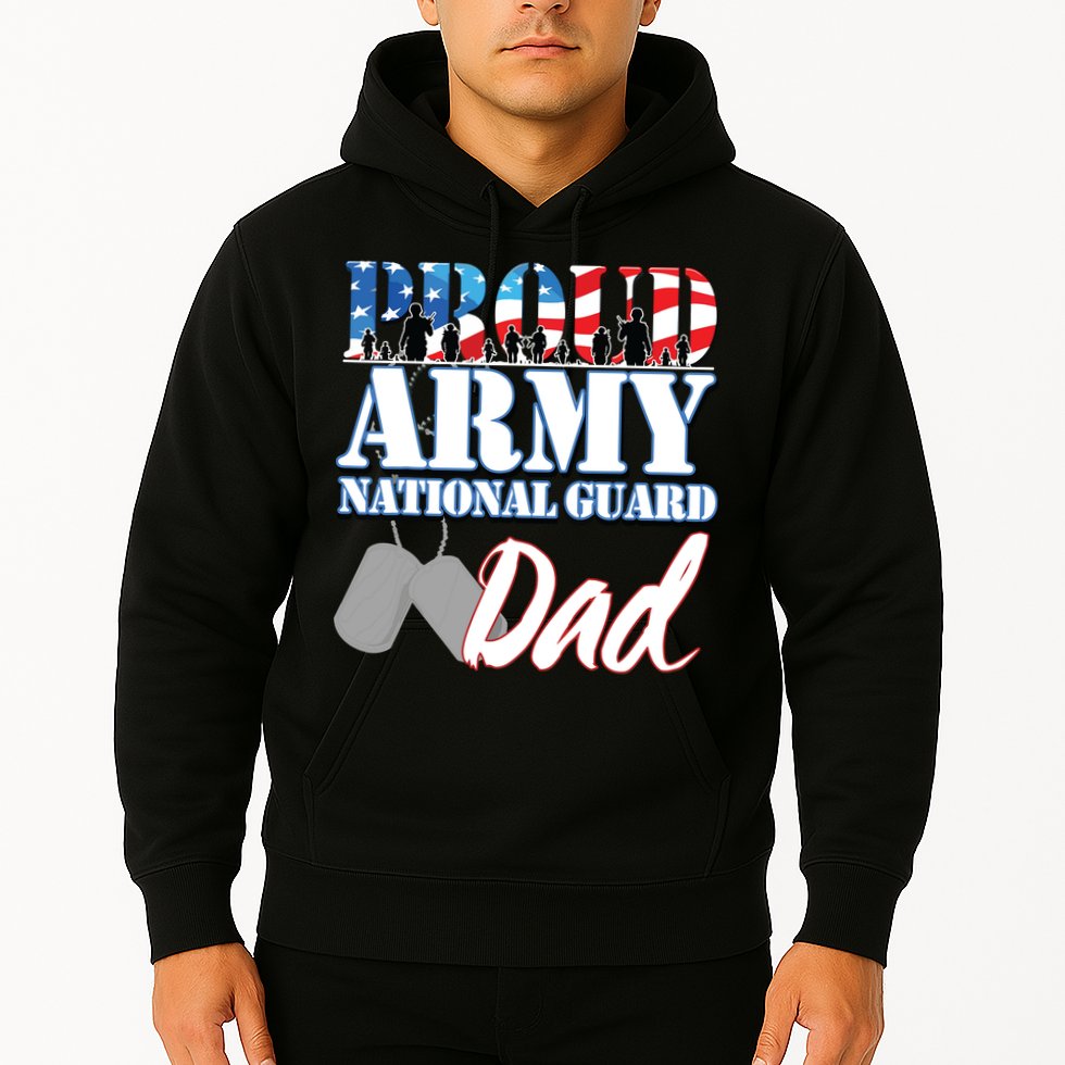 Proud Army National Guard Dad Fathers Day Hoodie