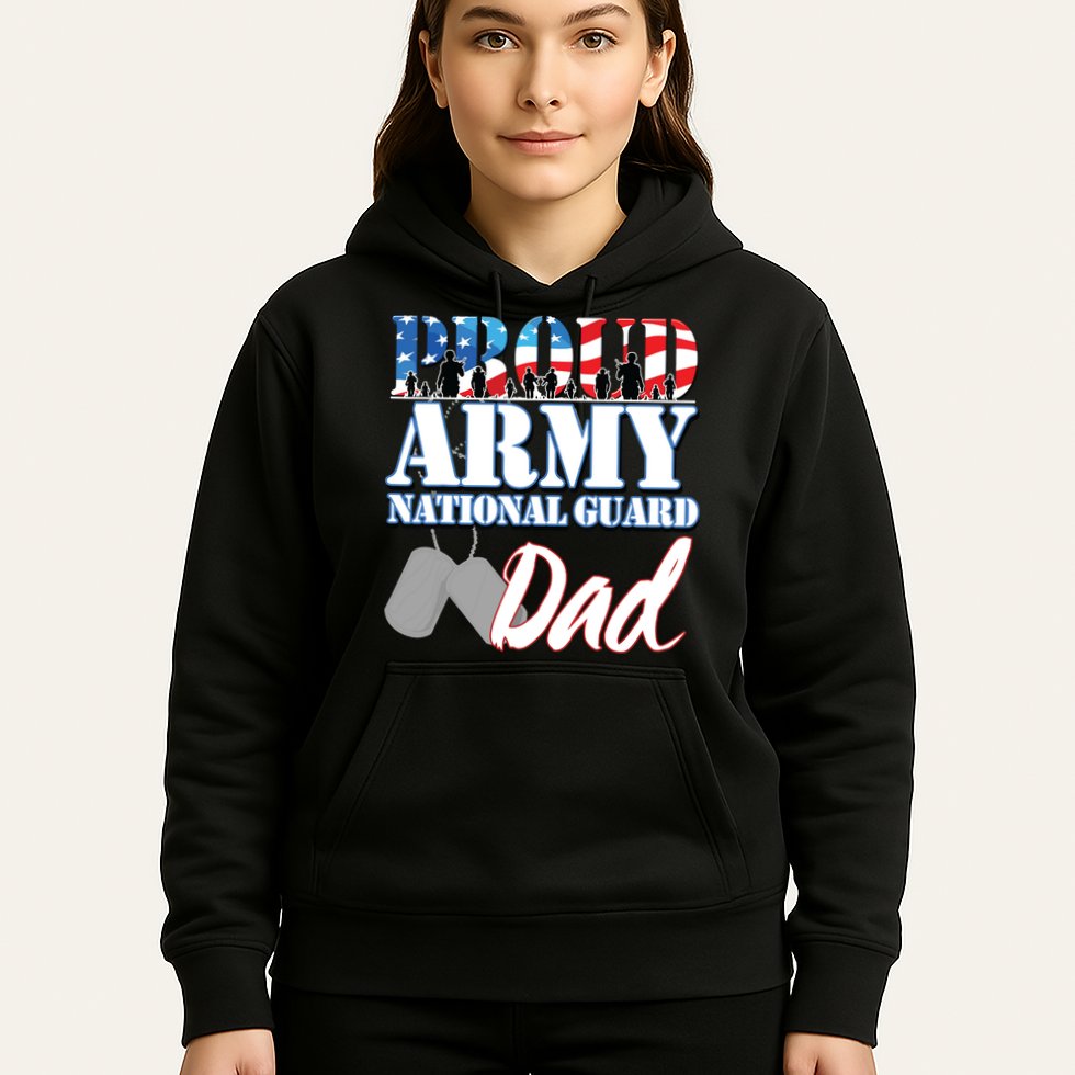 Proud Army National Guard Dad Fathers Day Hoodie
