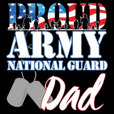 Proud Army National Guard Dad Fathers Day T-Shirt
