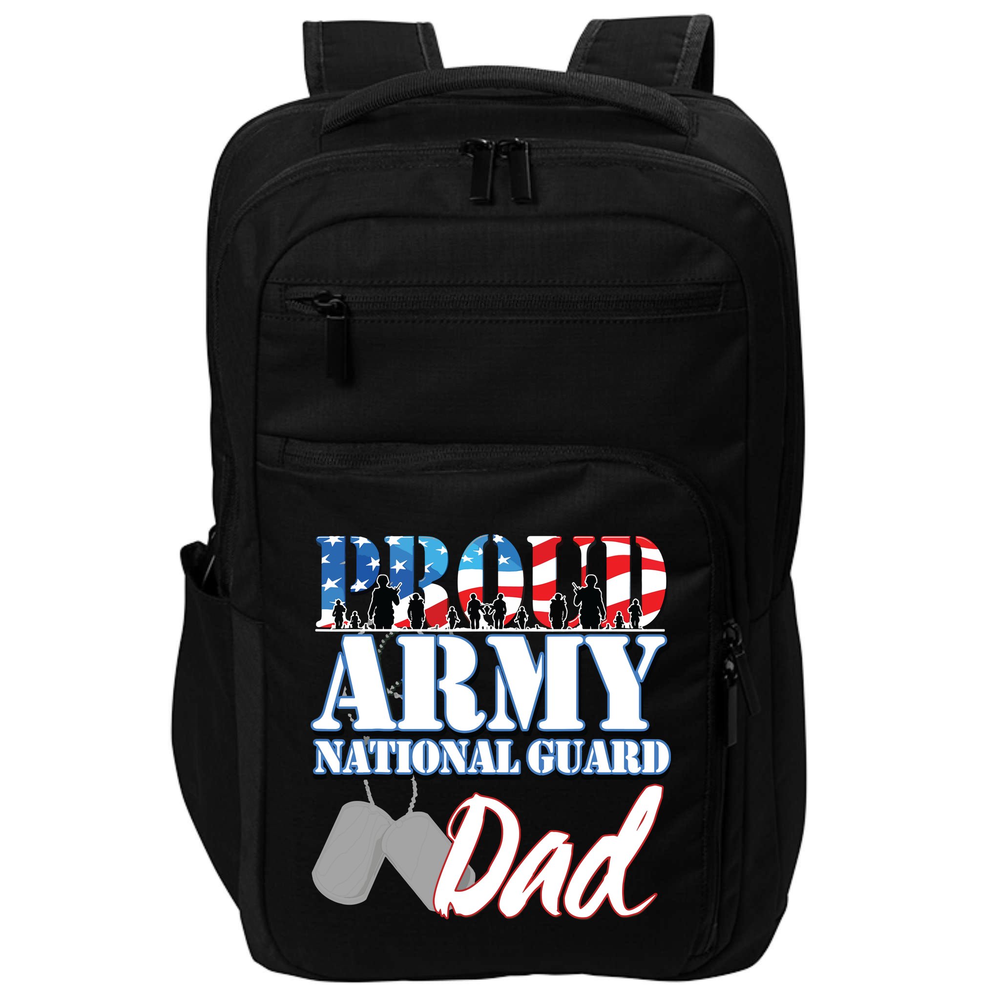 Proud Army National Guard Dad Fathers Day Impact Tech Backpack