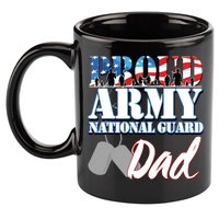 Proud Army National Guard Dad Fathers Day 11oz C Handle Ceramic Mug