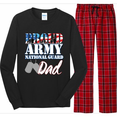 Proud Army National Guard Dad Fathers Day Long Sleeve Pajama Set