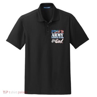 Proud Army National Guard Dad Fathers Day Dry Zone Grid Polo