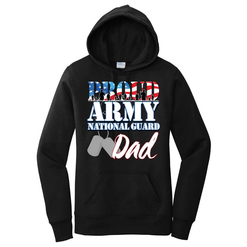 Proud Army National Guard Dad Fathers Day Women's Pullover Hoodie