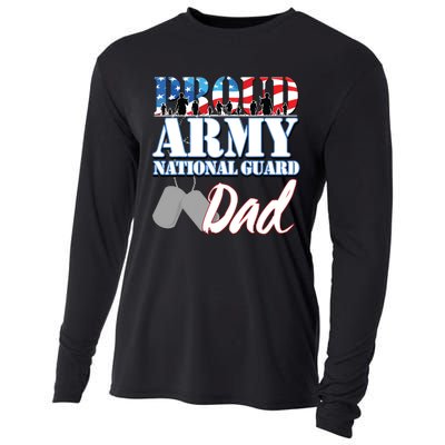 Proud Army National Guard Dad Fathers Day Cooling Performance Long Sleeve Crew