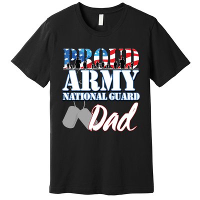 Proud Army National Guard Dad Fathers Day Premium T-Shirt