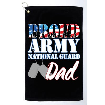 Proud Army National Guard Dad Fathers Day Golf Towel