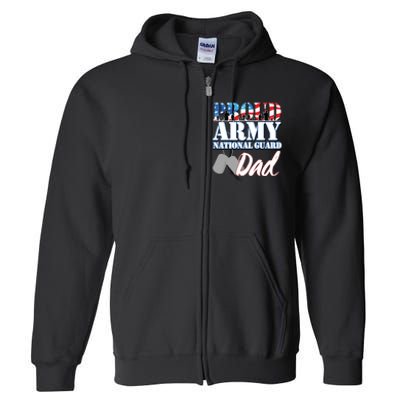 Proud Army National Guard Dad Fathers Day Full Zip Hoodie