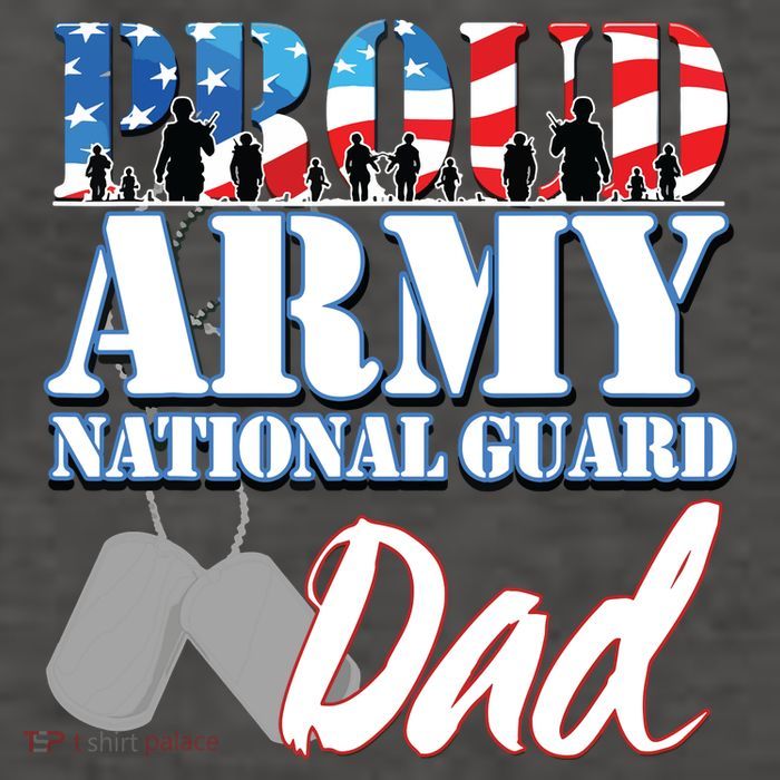 Proud Army National Guard Dad Fathers Day Vector Backpack