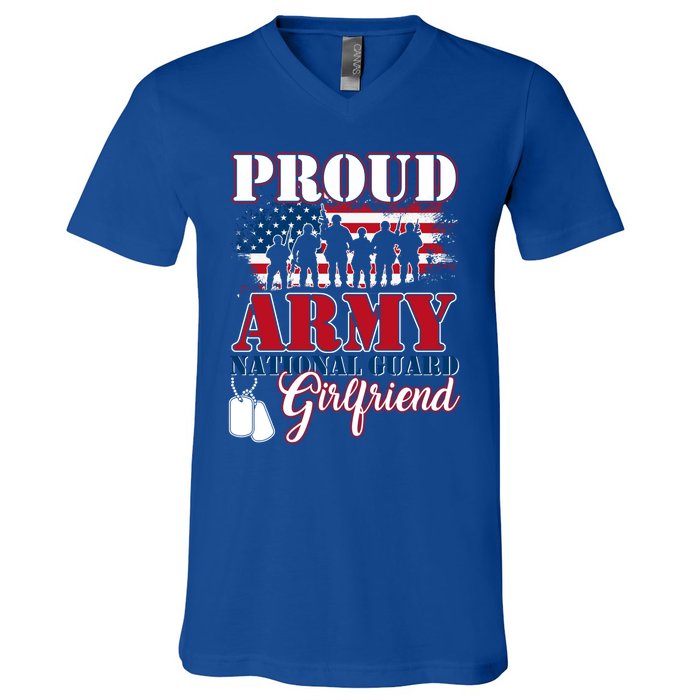 Proud Army National Guard Friend Tee U S Military Gift Meaningful Gift V-Neck T-Shirt