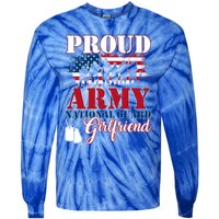 Proud Army National Guard Friend Tee U S Military Gift Meaningful Gift Tie-Dye Long Sleeve Shirt