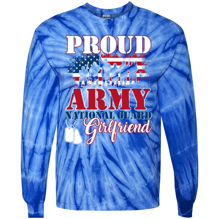 Proud Army National Guard Friend Tee U S Military Gift Meaningful Gift Tie-Dye Long Sleeve Shirt