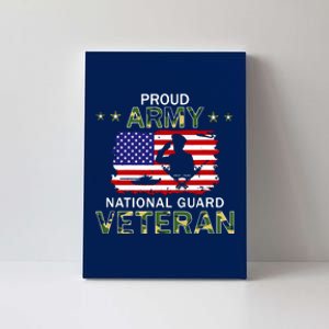 Proud Army National Guard Veteran Canvas