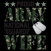 Proud Army National Guard Wife Military Family Veteran Cool Gift Drawstring Bag