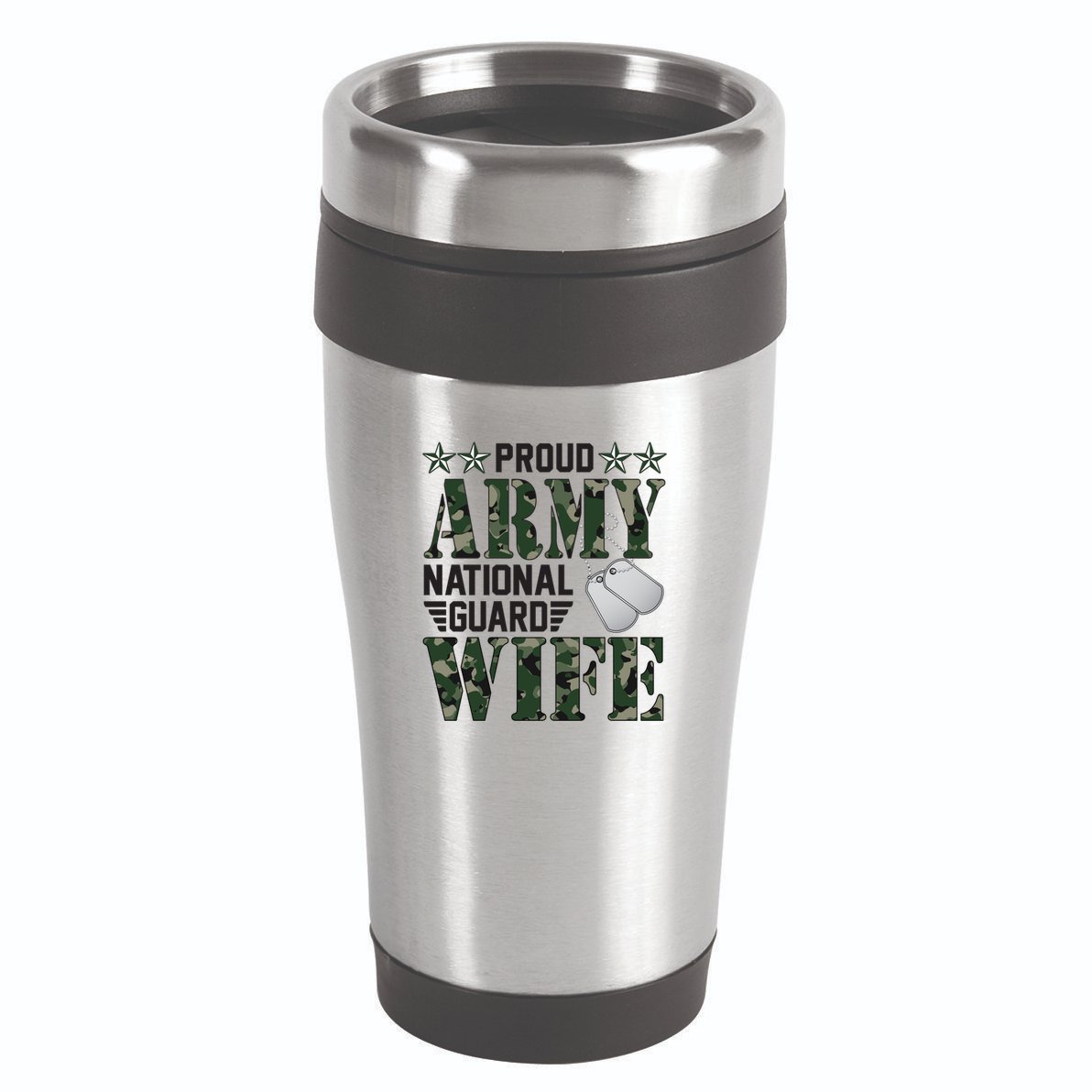 Proud Army National Guard Wife Military Family Veteran Cool Gift 16oz Travel Tumbler