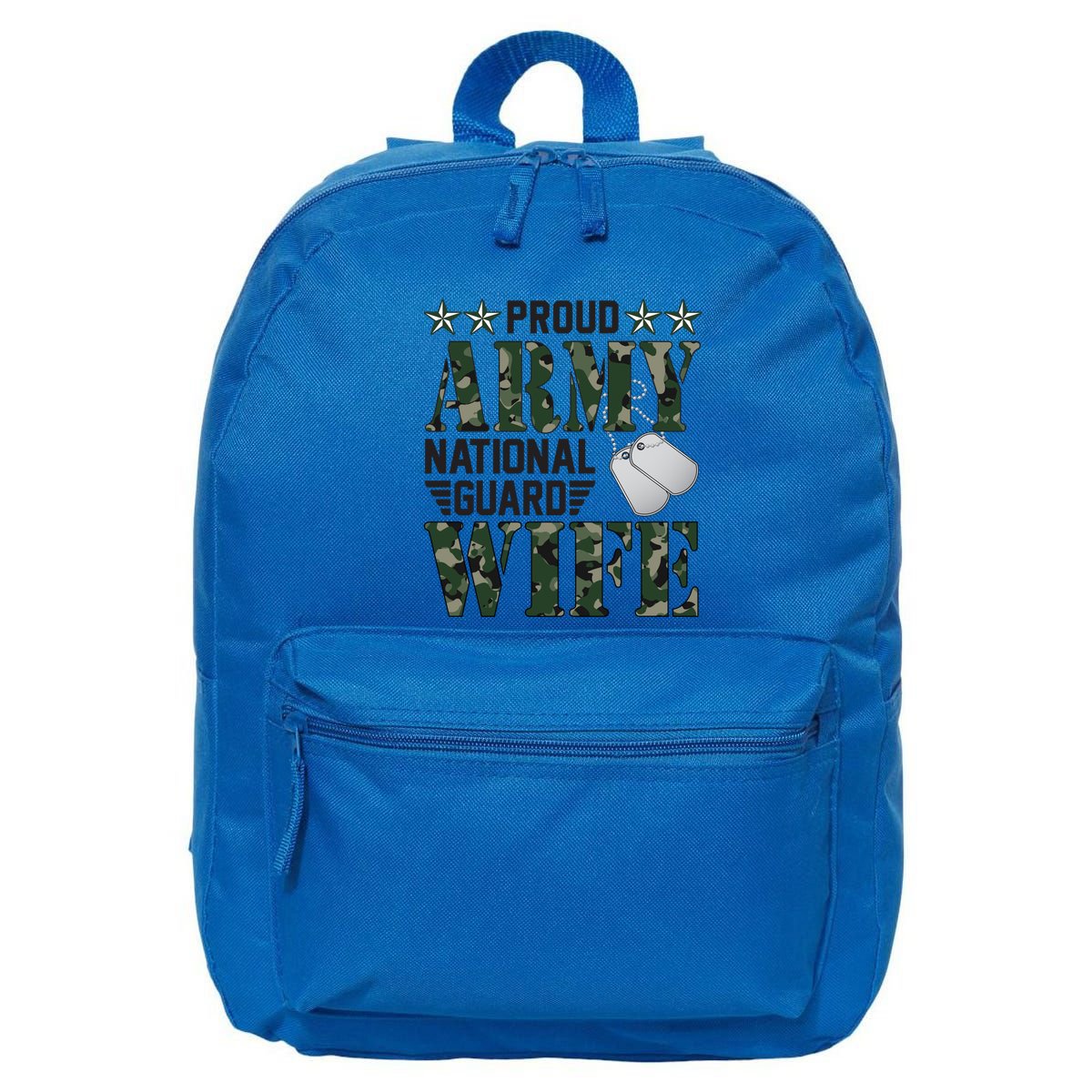 Proud Army National Guard Wife Military Family Veteran Cool Gift 16 in Basic Backpack