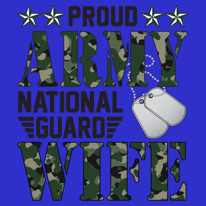 Proud Army National Guard Wife Military Family Veteran Cool Gift 16 in Basic Backpack