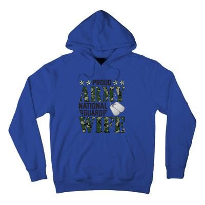 Proud Army National Guard Wife Military Family Veteran Cool Gift Tall Hoodie