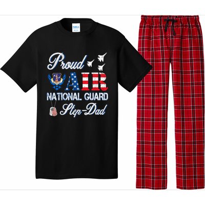 Proud Air National Guard Stepcool Giftdad Air Force Veterans Day Cool Gift Pajama Set