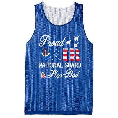 Proud Air National Guard Stepcool Giftdad Air Force Veterans Day Cool Gift Mesh Reversible Basketball Jersey Tank