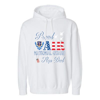 Proud Air National Guard Stepcool Giftdad Air Force Veterans Day Cool Gift Garment-Dyed Fleece Hoodie