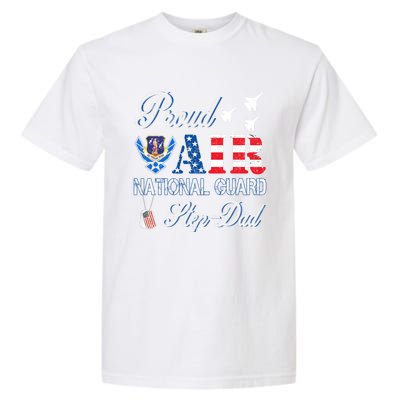 Proud Air National Guard Stepcool Giftdad Air Force Veterans Day Cool Gift Garment-Dyed Heavyweight T-Shirt